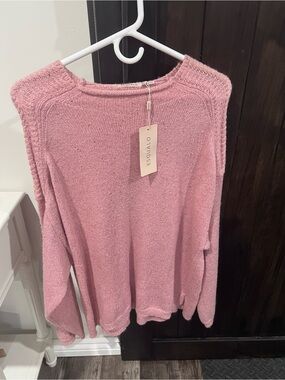 Women's Pink Knit Sweater